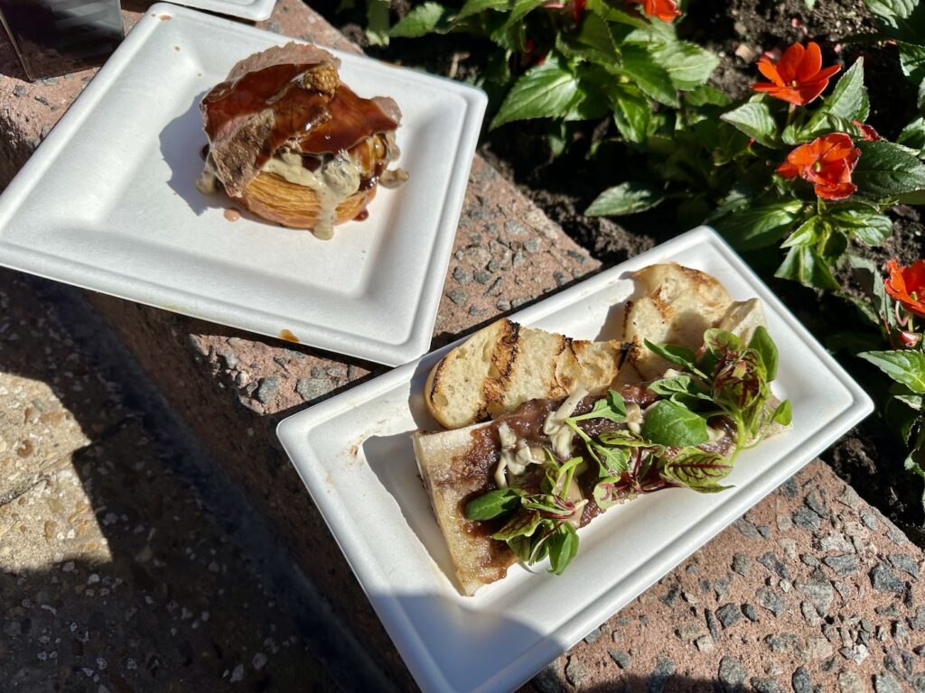 Epcot Festival of the Arts food bone marrow and beef Wellington
