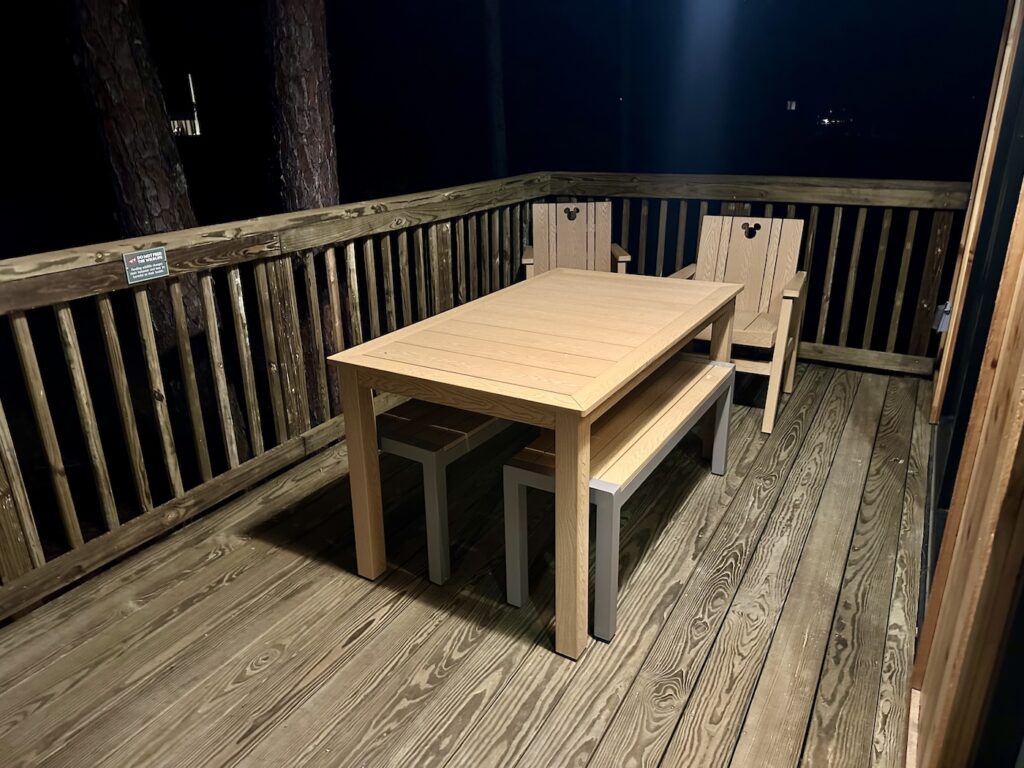 Fort Wilderness cabin deck patio