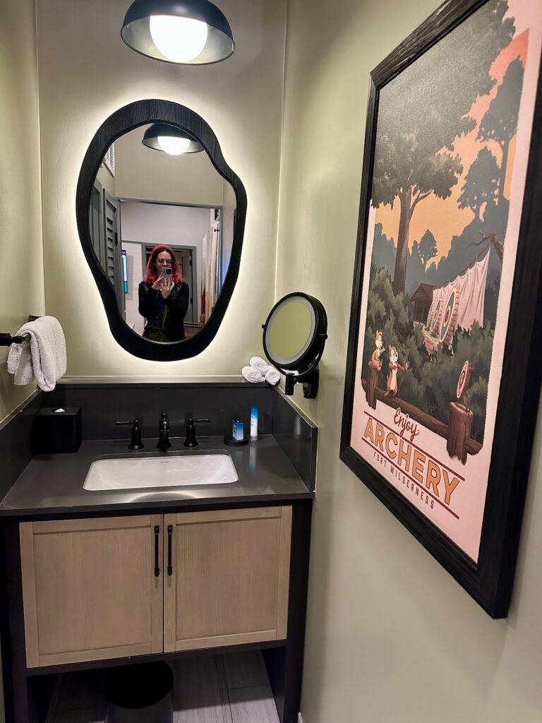 Fort Wilderness cabin sink alcove