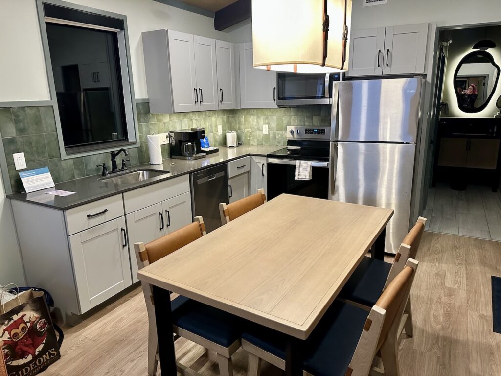 Fort Wilderness cabin kitchen