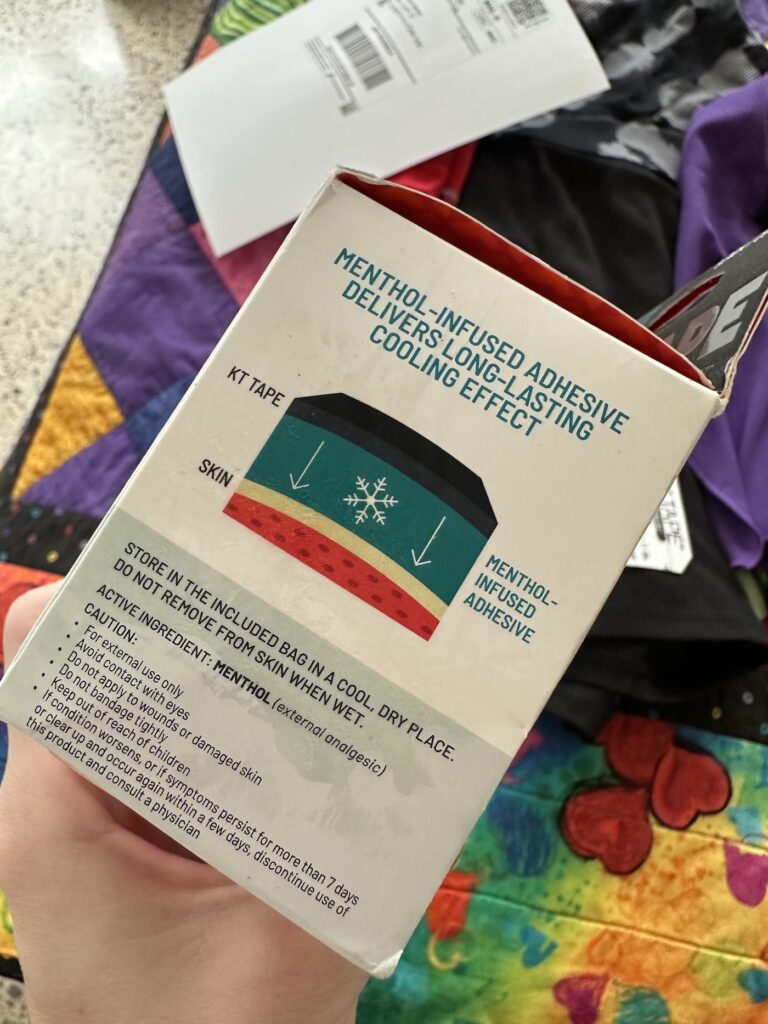 KT Tape Pro Ice kinesio tape packaging