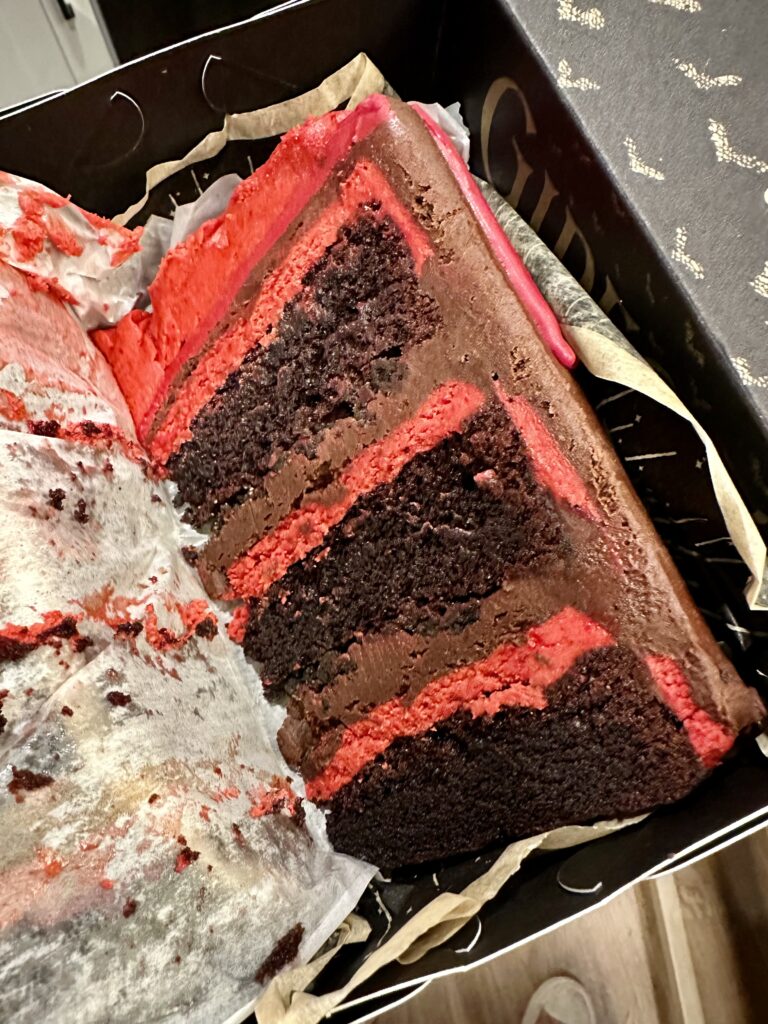 Gideon's Bakehouse Eternal Flame spicy chocolate cherry cake