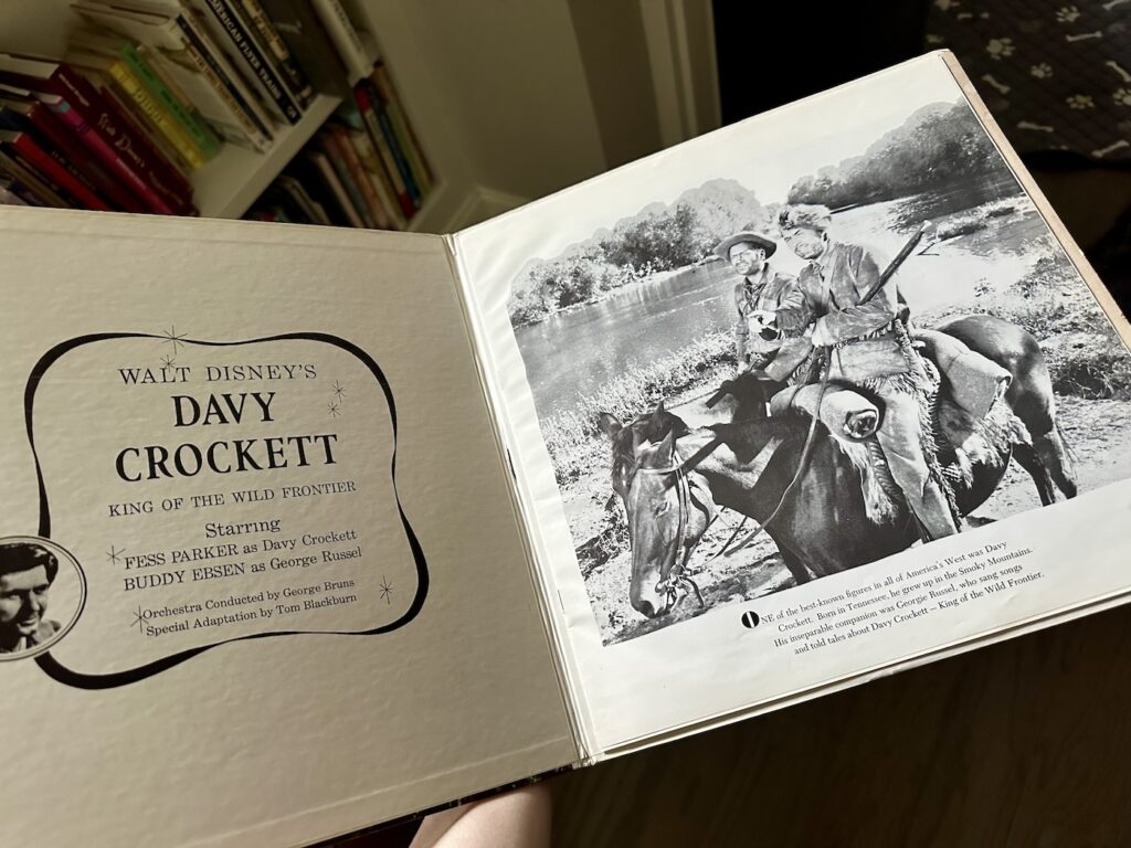 Three Adventures of Davy Crockett Disneyland inset